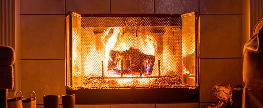 Mendota Hearth Landscape Fireplace Installation in Glen Burnie, Maryland