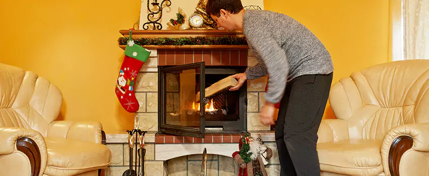 Rusted Metal Fireplace Restoration in Glen Burnie, Maryland